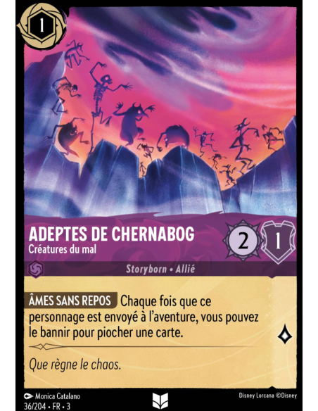 S3 - 036/204 - Adeptes de Chernabog - Disney Lorcana - Série 3