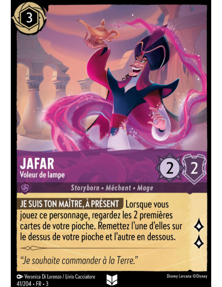 S3 - 041/204 - Jafar : Voleur de lampe - Disney Lorcana - Série 3