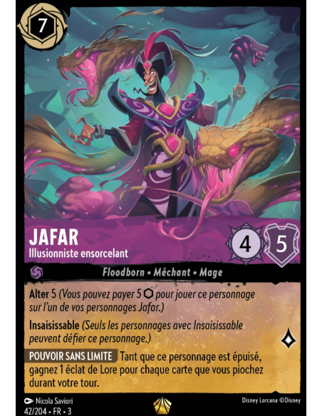 S3 - 042/204 - Jafar : Illusionniste ensorcelant - Disney Lorcana - Série 3