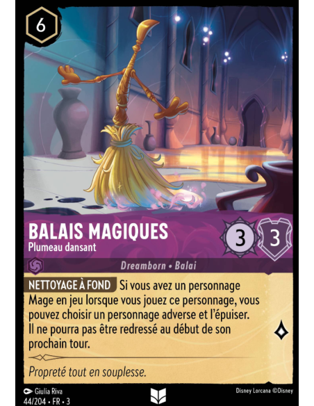 S3 - 044/204 - Balais Magiques : Plumeau dansant - Disney Lorcana - Série 3