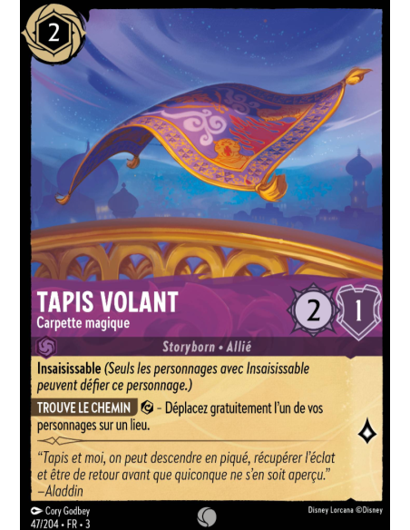 S3 - 047/204 - Tapis Volant : Carpette magique - Disney Lorcana - Série 3