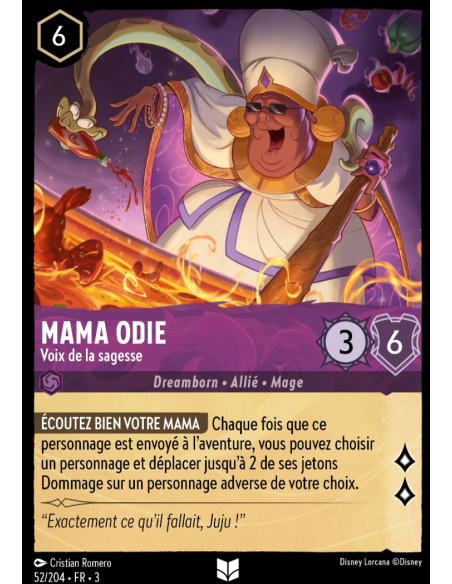 S3 - 052/204 - Mama Odie : Voix de la sagesse - Disney Lorcana - Série 3