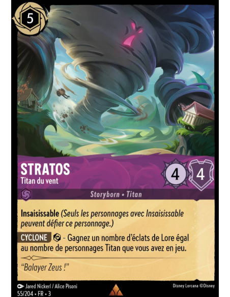 S3 - 055/204 - Stratos : Titan du vent - Disney Lorcana - Série 3