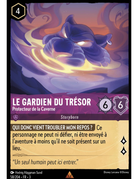 S3 - 058/204 - Le Gardien du Trésor : Protecteur de la Caverne - Disney Lorcana - Série 3