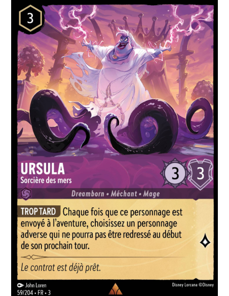 S3 - 059/204 - Ursula : Sorcière des mers - Disney Lorcana - Série 3