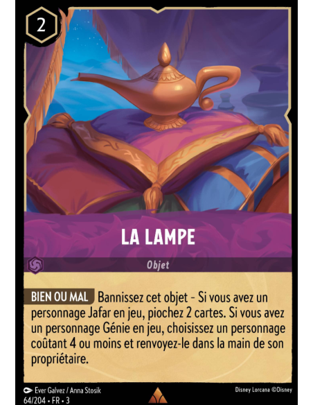 S3 - 064/204 - La Lampe - Disney Lorcana - Série 3