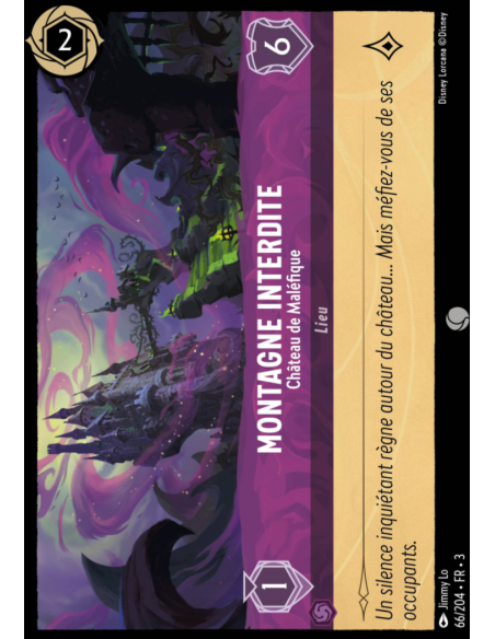 S3 - 066/204 - Montagne Interdite : Château de Maléfique - Disney Lorcana - Série 3