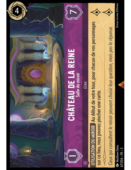 S3 - 067/204 - Château de la Reine : Salle du Miroir - Disney Lorcana - Série 3
