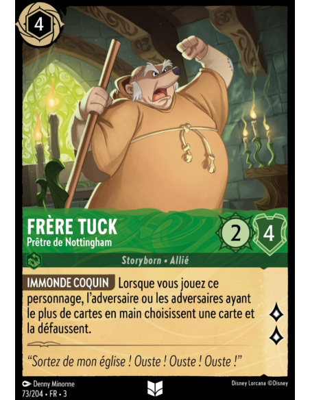 S3 - 073/204 - Frère Tuck : Prêtre de Nottingham - Disney Lorcana - Série 3