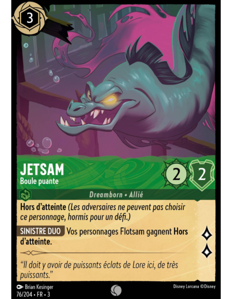 S3 - 076/204 - Jetsam : Boule Puante - Disney Lorcana - Série 3