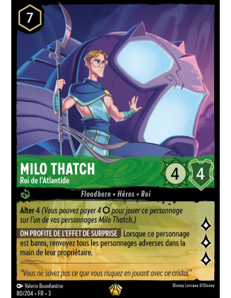 S3 - 080/204 - Milo Thatch : Roi de l'Atlantide