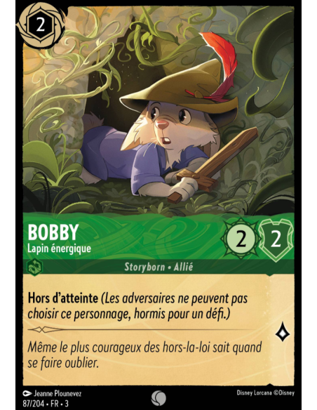 S3 - 087/204 - Bobby : Lapin énergique - Disney Lorcana - Série 3