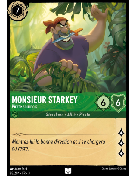 S3 - 088/204 - Monsieur Starkey : Pirate sournois - Disney Lorcana - Série 3
