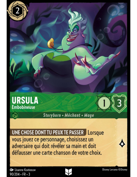 S3 - 090/204 - Ursula : Embobineuse - Disney Lorcana - Série 3