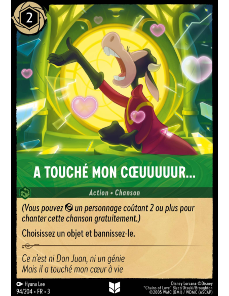 S3 - 094/204 - A Touché Mon Coeuuuuur... - Disney Lorcana - Série 3