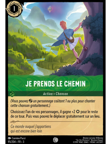 S3 - 095/204 - Je Prends le Chemin - Disney Lorcana - Série 3