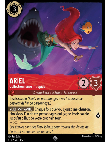 S3 - 103/204 - Ariel : Collectionneuse intrépide - Disney Lorcana - Série 3
