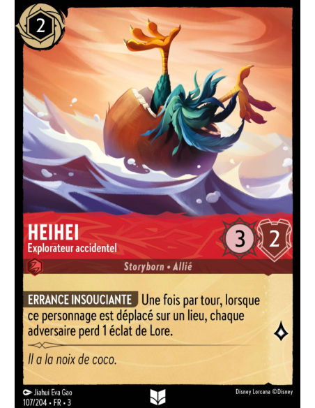 S3 - 107/204 - Heihei : Explorateur accidentel - Disney Lorcana - Série 3