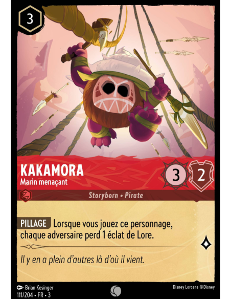S3 - 111/204 - Kakamora : Marin menaçant - Disney Lorcana - Série 3