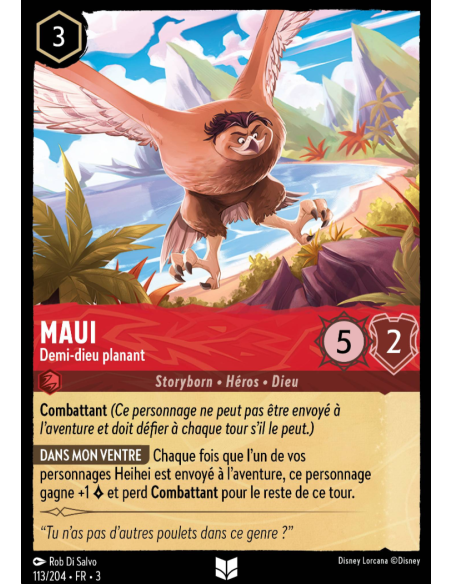 S3 - 113/204 - Maui : Demi-dieu planant - Disney Lorcana - Série 3