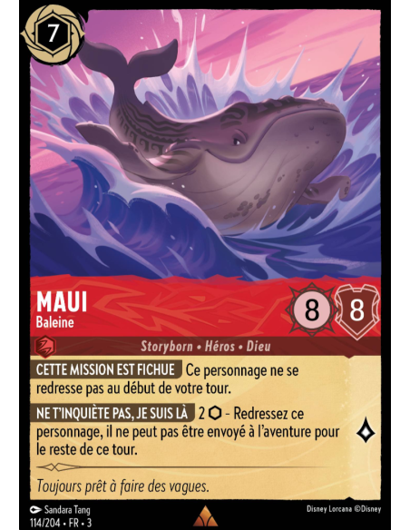 S3 - 114/204 - Maui : Baleine - Disney Lorcana - Série 3