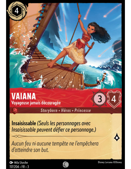 S3 - 117/204 - Vaiana : Voyageuse jamais découragée - Disney Lorcana - Série 3