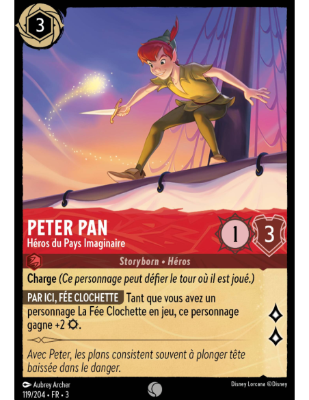 S3 - 119/204 - Peter Pan : Héros du Pays Imaginaire - Disney Lorcana - Série 3
