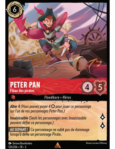 S3 - 120/204 - Peter Pan : Fléau des pirates - Disney Lorcana - Série 3