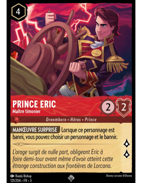 S3 - 121/204 - Prince Eric : Maître Timonier - Disney Lorcana - Série 3