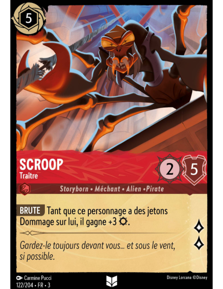 S3 - 122/204 - Scroop : Traître - Disney Lorcana - Série 3