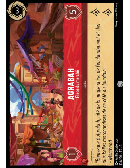 S3 - 134/204 - Agrabah : Place du marché - Disney Lorcana - Série 3