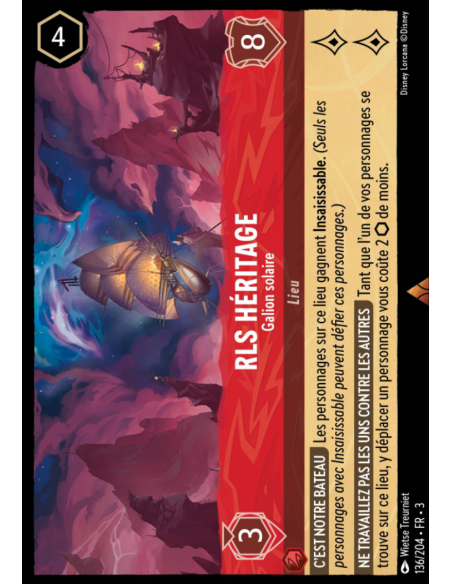 S3 - 136/204 - RLS Héritage : Galion solaire - Disney Lorcana - Série 3