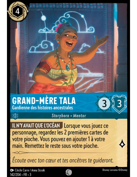 S3 - 142/204 - Grand-Mère Tala : Gardienne des histoires ancestrales - Disney Lorcana - Série 3