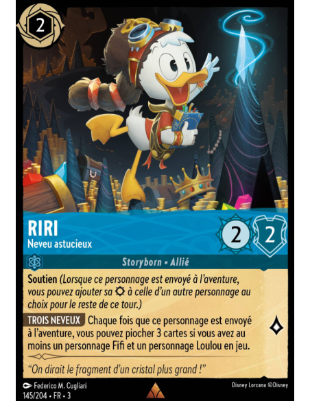 S3 - 145/204 - Riri : Neveu astucieux - Disney Lorcana - Série 3