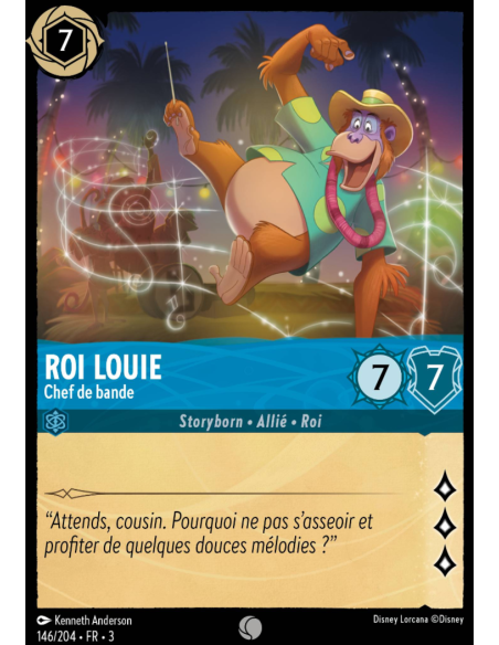 S3 - 146/204 - Roi Louie : Chef de bande - Disney Lorcana - Série 3