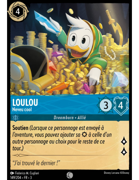 S3 - 149/204 - Loulou : Neveu cool - Disney Lorcana - Série 3