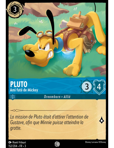 S3 - 152/204 - Pluto : Ami futé de Mickey - Disney Lorcana - Série 3