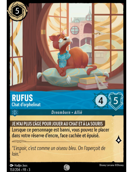 S3 - 153/204 - Rufus : Chat d'orphelinat