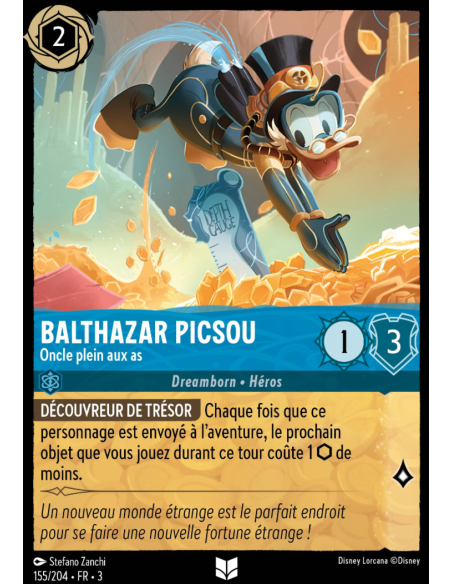 S3 - 155/204 - Balthazar Picsou : Oncle plein aux as - Disney Lorcana - Série 3