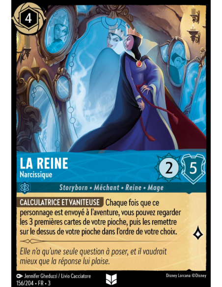 S3 - 156/204 - La Reine : Narcissique - Disney Lorcana - Série 3