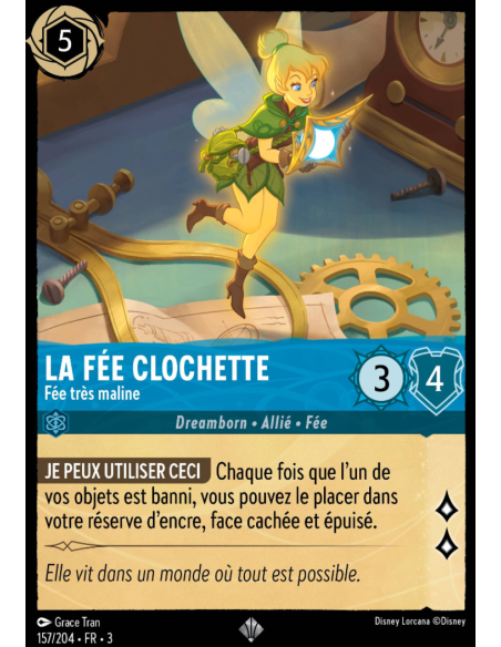 S3 - 157/204 - La Fée Clochette : Fée très maline - Disney Lorcana - Série 3