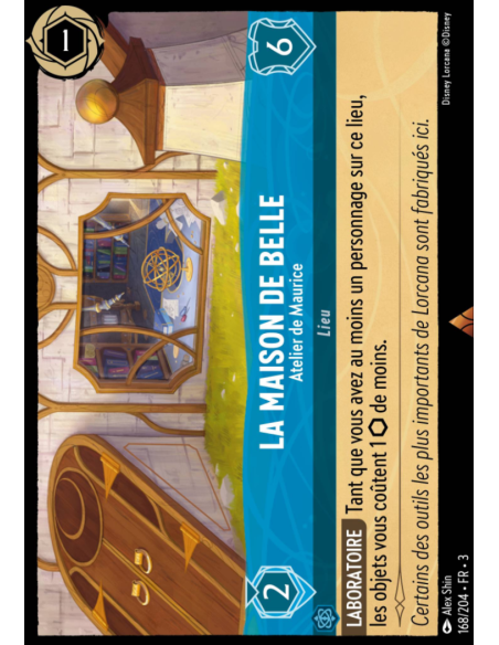 S3 - 168/204 - La Maison de Belle : Atelier de Maurice - Disney Lorcana - Série 3
