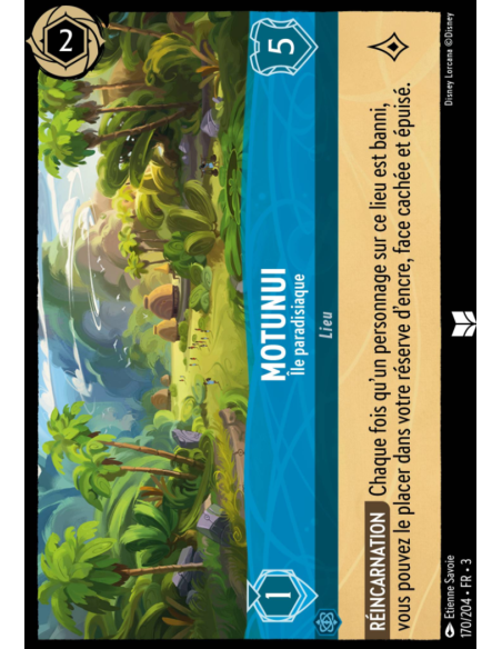 S3 - 170/204 - Motunui : Île paradisiaque - Disney Lorcana - Série 3