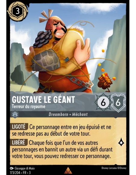 S3 - 173/204 - Gustave le Géant : Terreur du royaume - Disney Lorcana - Série 3