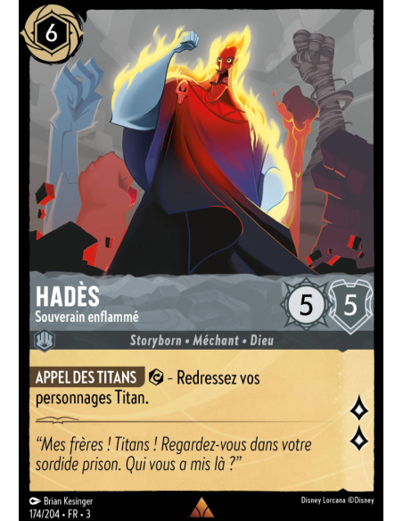 S3 - 174/204 - Hadès : Souverain enflammé - Disney Lorcana - Série 3