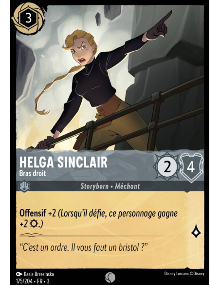 S3 - 175/204 - Helga Sinclair : Bras Droit - Disney Lorcana - Série 3