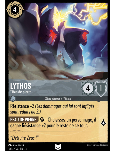 S3 - 180/204 - Lythos : Titan de pierre - Disney Lorcana - Série 3