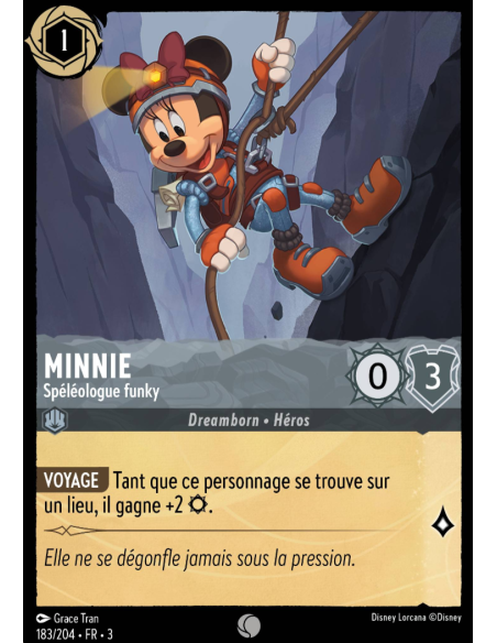 S3 - 183/204 - Minnie : Spéléologue funky - Disney Lorcana - Série 3