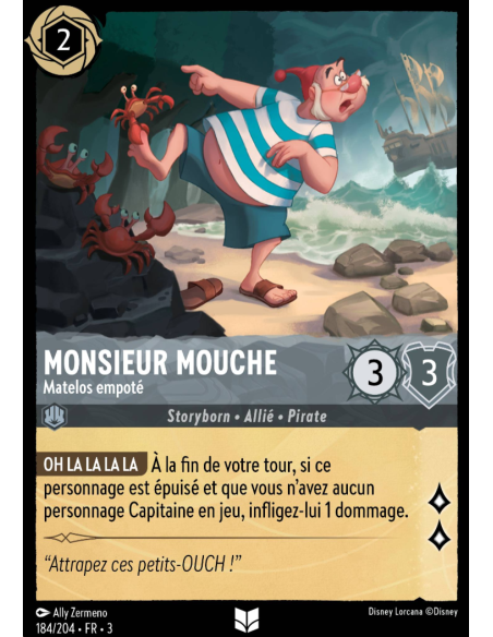 S3 - 184/204 - Monsieur Mouche : Matelos empoté - Disney Lorcana - Série 3