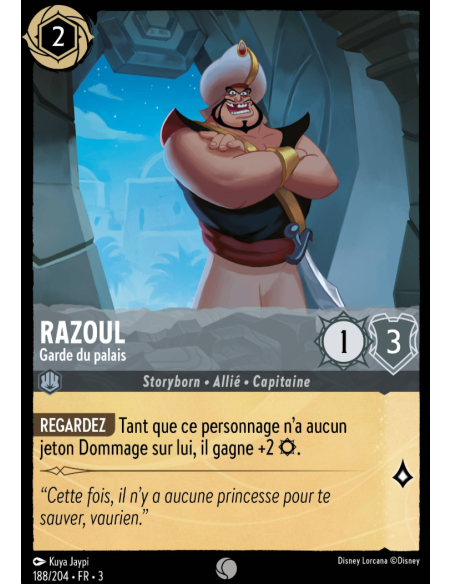 S3 - 188/204 - Razoul : Garde du palais - Disney Lorcana - Série 3